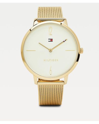 Tommy Hilfiger Gold-plated Mesh Watch - Metallic