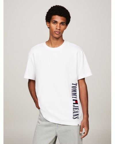 Tommy Hilfiger T-shirt Archive en jersey brossé à logo - Blanc
