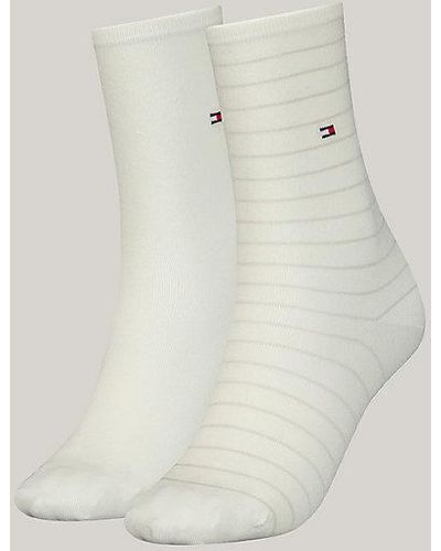Tommy Hilfiger Pack de 2 pares de calcetines de rayas - Neutro