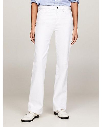 Tommy Hilfiger Medium Rise Witte Bootcut Jeans
