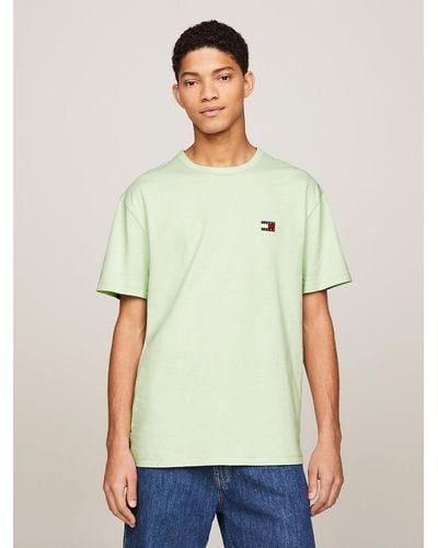 Tommy Hilfiger T-shirt à col ras-du-cou et badge brodé - Vert