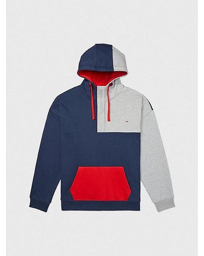 Tommy Hilfiger Adaptive Colour-blocked Hoodie - Wit