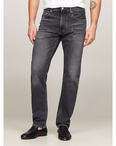 Tommy Hilfiger Mercer Zwarte Regular Straight Jeans - Blauw