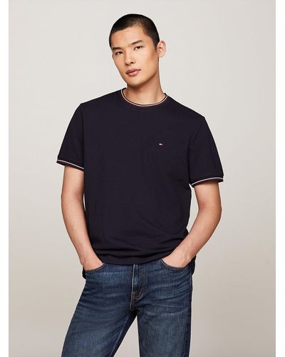 Tommy Hilfiger Signature Tipped T-shirt - Blue