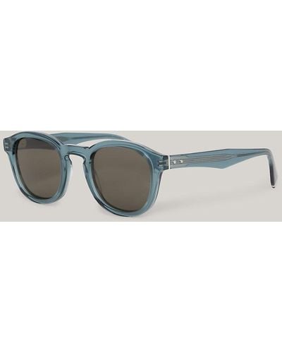 Tommy Hilfiger Rivet Detail Oval Sunglasses - Blue