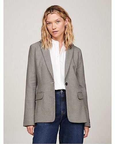 Tommy Hilfiger Single-breasted Regular Fit Blazer - Grijs