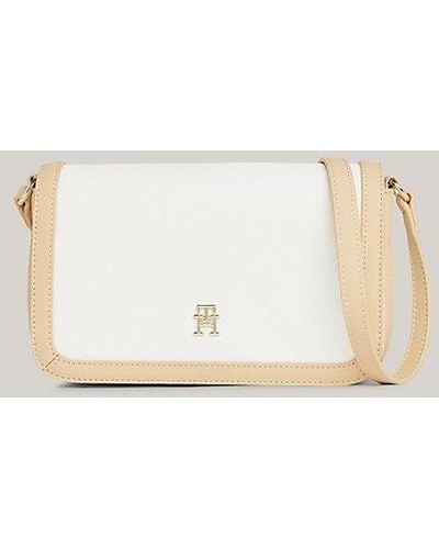 Tommy Hilfiger Essential Kleine Crossbodytas Met Flap - Oranje