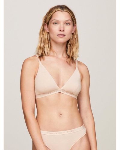 Tommy Hilfiger Soutien-gorge triangle non-doublé à logo - Neutre