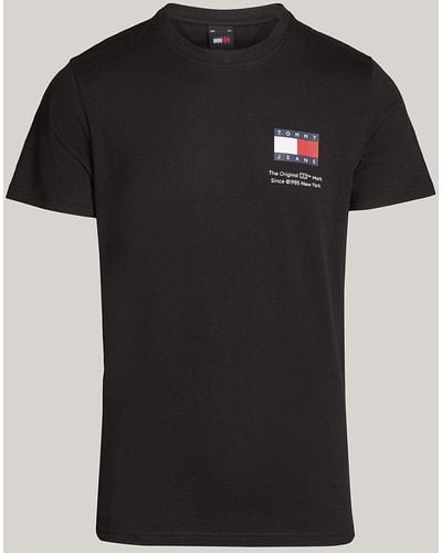 Tommy Hilfiger Tommy Flag 2-pack Slim Fit T-shirts - Black