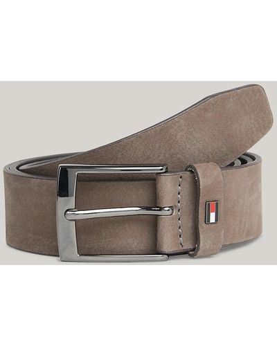 Tommy Hilfiger Ceinture Adan en nubuck - Marron