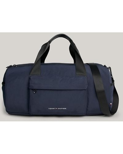 Tommy Hilfiger Logo Medium Duffel Bag - Blue