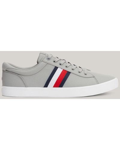 Tommy Hilfiger Essential Iconic Signature Tape Trainers - Grey