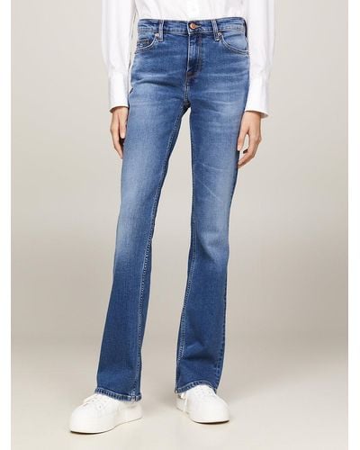 Tommy Hilfiger Maddie Mid Rise Bootcut Jeans - Blue