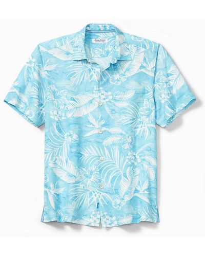 Men's Tommy Bahama White Dallas Cowboys Tide Breaker IslandZone Camp  Button-Up Shirt