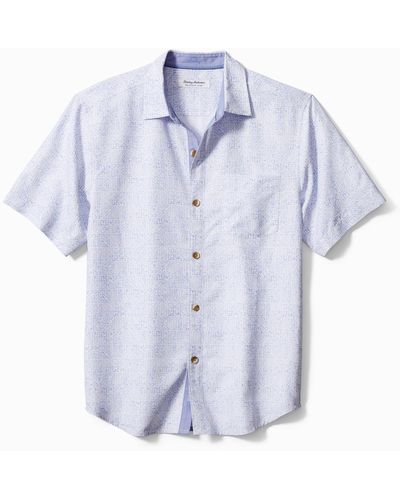 Men's Chicago Cubs Tommy Bahama White Go Big or Go Home Camp Button-Up Shirt