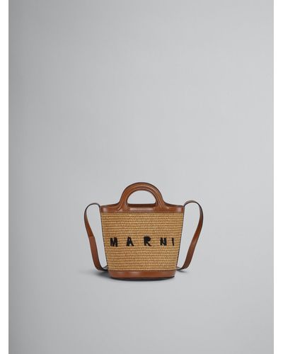 Marni Tropicalia Small Bucket Bag (Rawsienna) - Multicolor