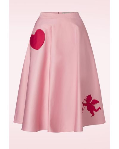 Collectif Clothing Cupid Swing Rok - Roze