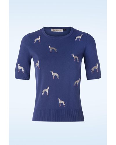 Banned Retro It's A Whippets World Jumper - Blauw