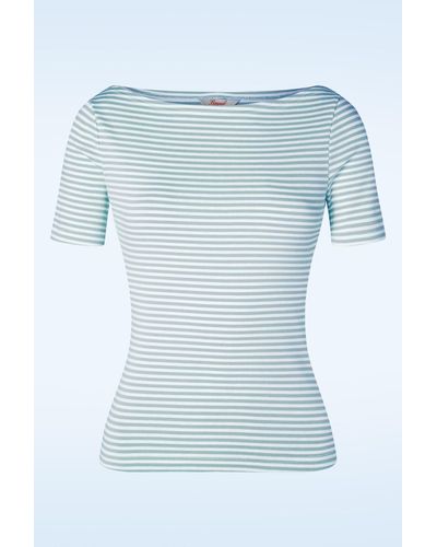 Banned Retro Sweet Candy Jersey Top - Blauw