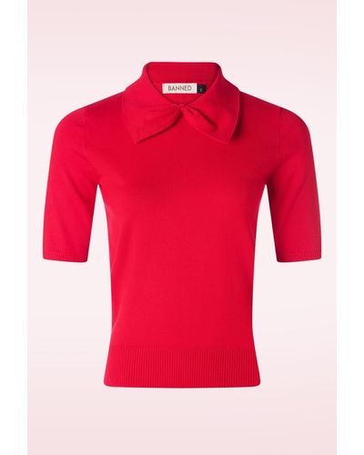 Banned Retro Bow Delight Jumper - Rood