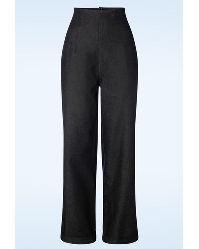 Collectif Clothing Kiki-lea High Waisted Jeans - Zwart