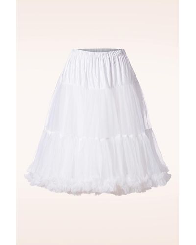 Banned Retro Queen Size Lola Lifeforms Petticoat - Wit
