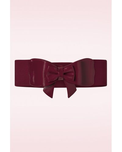 Banned Retro Play It Right Bow Belt - Geel