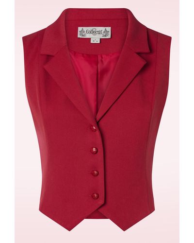 Collectif Clothing Milla Gilet - Rood