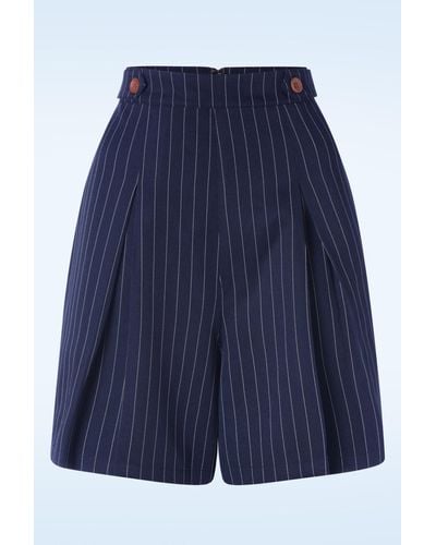 Banned Retro Stripe Sail Shorts - Blauw