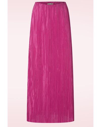 vintage chic for topvintage Lilly Pleated Maxi Rok - Roze
