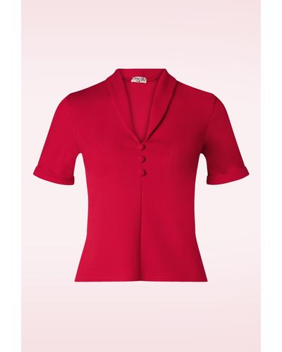 vintage chic for topvintage Molly Top - Rood