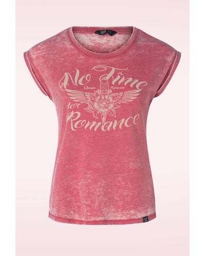 Queen Kerosin No Time T-shirt - Roze