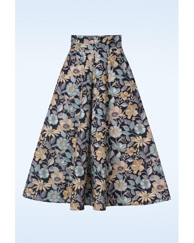 Miss Candyfloss Vania Lee Floral Skirt - Wit