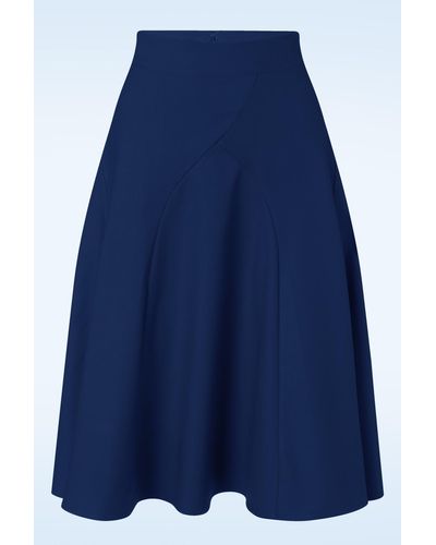 Banned Retro Carol Classic Panel Rok - Blauw