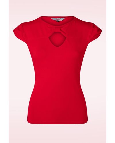 Banned Retro Be Free Jersey Top - Rood