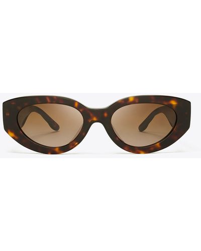 Tory Burch Kira Cat-eye Sunglasses - White