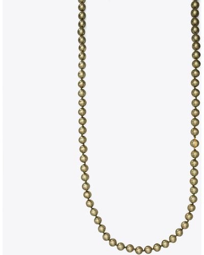 Tory Burch Pearl Convertible Necklace - White