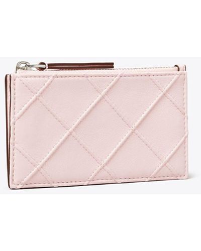 Tory Burch Fleming Soft Zip Card Case - Pink