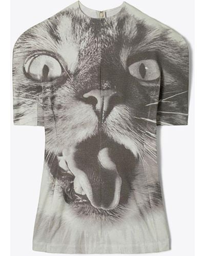 Tory Burch Cat Printed T-shirt - White