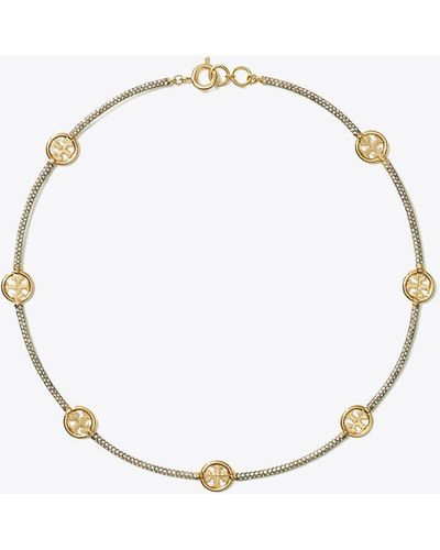 Tory Burch Miller Pavé Necklace - Blue