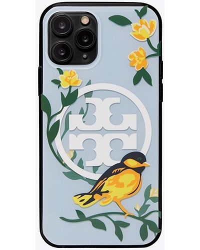 Tory Burch Perry Printed Phone Case - Blue