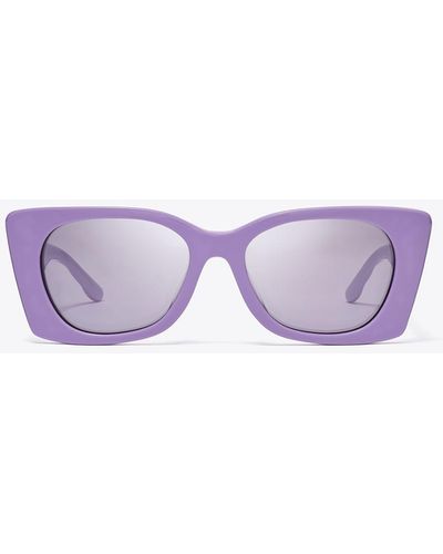 Tory Burch 52mm Irregular Sunglasses - Purple