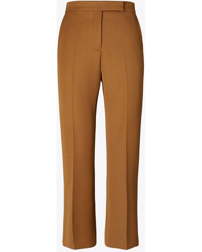 Tory Burch Twill Trouser - Natural