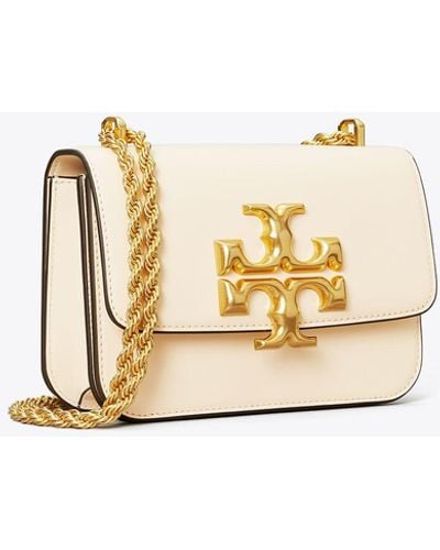 Tory Burch Eleanor Small Leather Shoulder Bag - White
