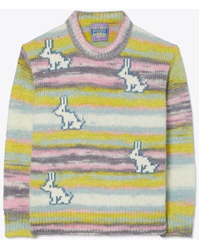 Tory Sport Tory Burch Italian Mohair Novelty Sweater - Multicolor