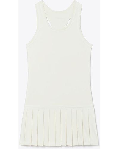 Tory Sport Drop-waist Tennis Dress - White