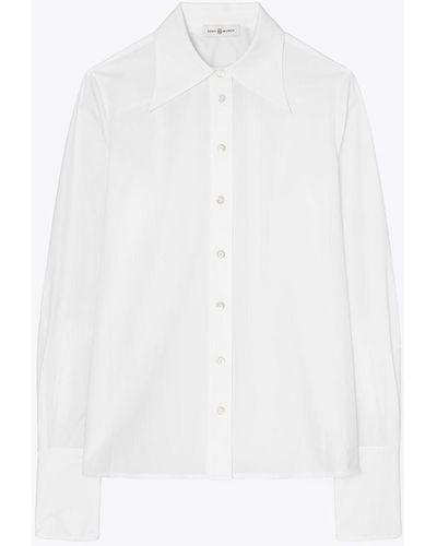 Tory Burch Cotton Poplin Shirt - Weiß