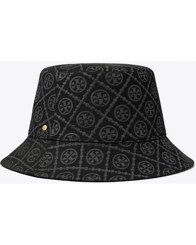 Tory Burch T Monogram Bucket Hat - Black