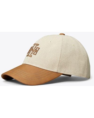 Tory Sport Tory Burch Two-tone Canvas Cap - White