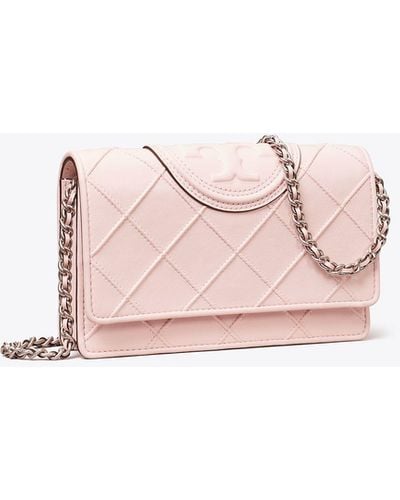 Tory Burch Fleming Soft Chain Wallet - Pink